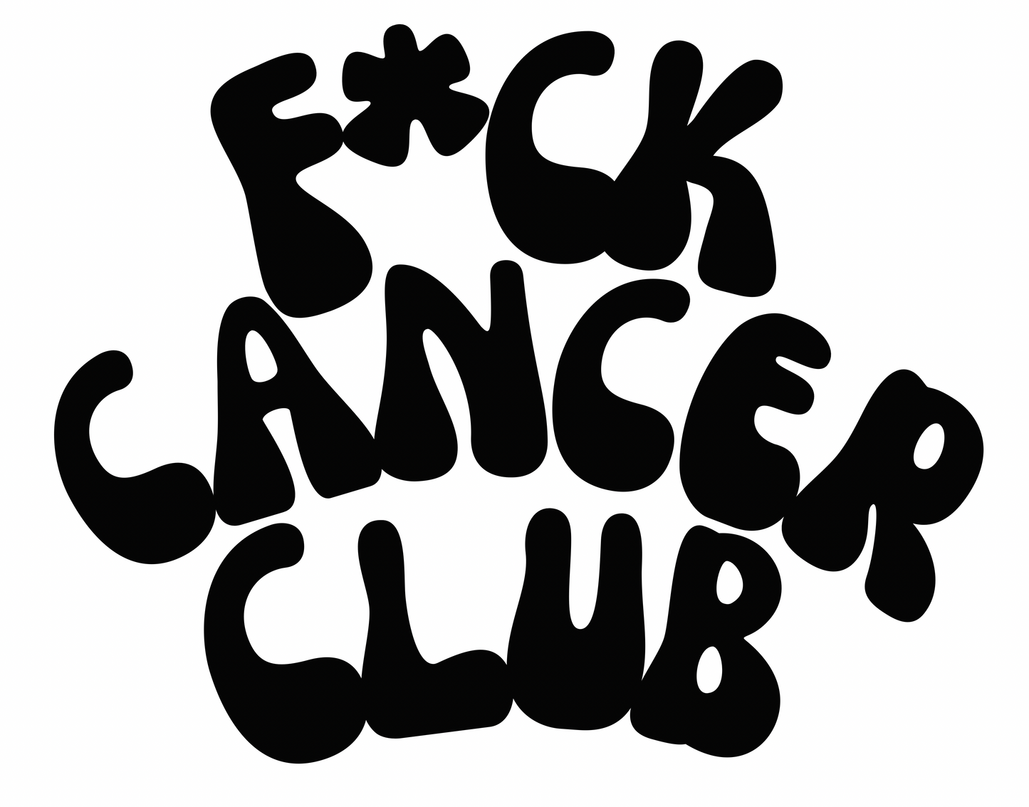 F*CK CANCER CLUB-  CAR DECALS (TRANSPARENT)